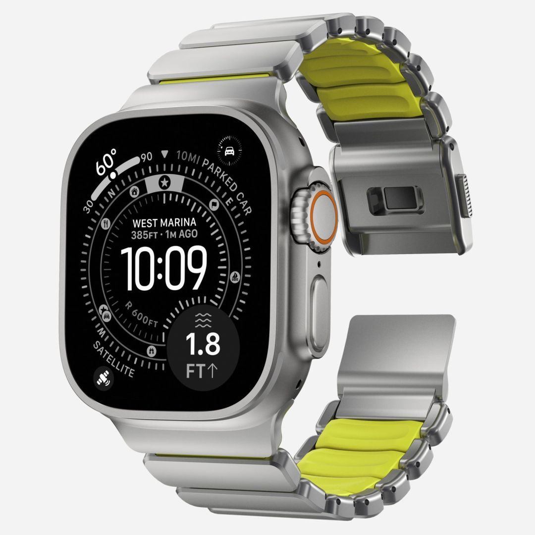 Nomad Stratos Band FKM for AW 45/46/49mm Natural Titanium Volt Nomad Stratos Band FKM for AW 45/46/49mm Natural Titanium Volt