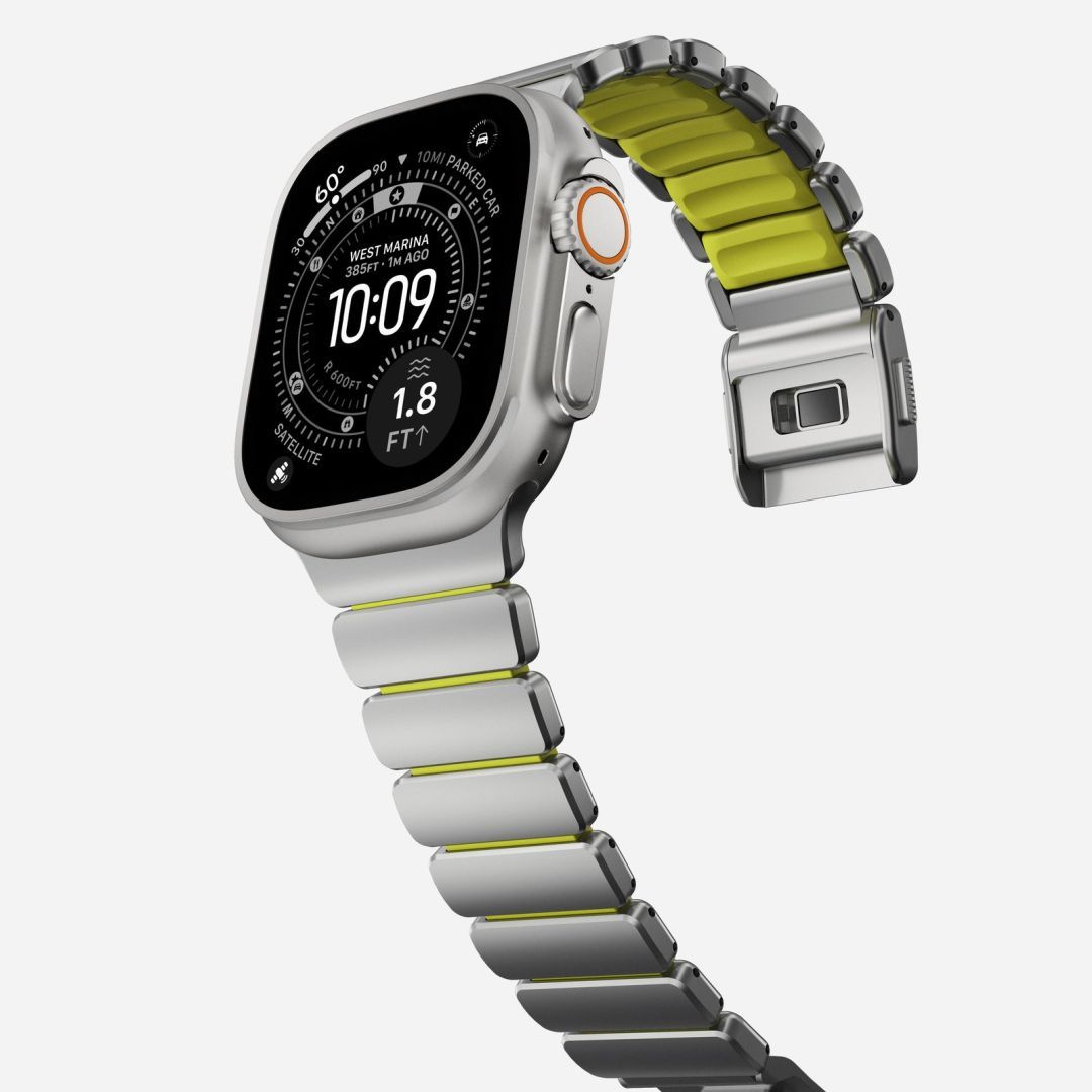 Nomad Stratos Band FKM for AW 45/46/49mm Natural Titanium Volt Nomad Stratos Band FKM for AW 45/46/49mm Natural Titanium Volt