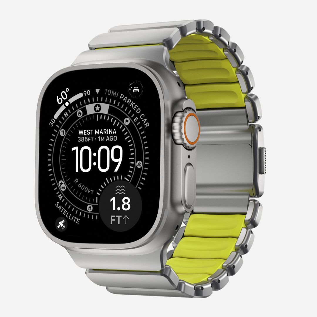 Nomad Stratos Band FKM for AW 45/46/49mm Natural Titanium Volt Nomad Stratos Band FKM for AW 45/46/49mm Natural Titanium Volt