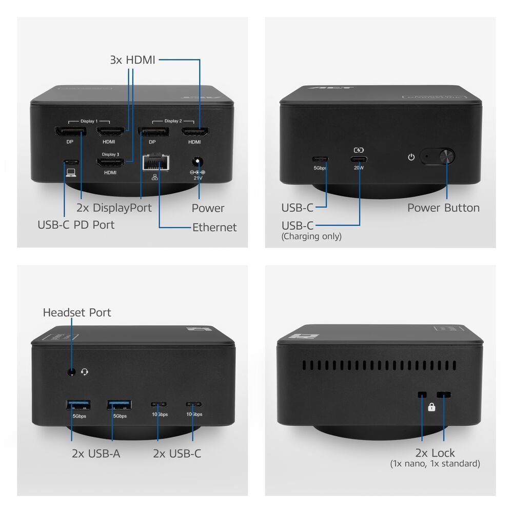 ACT AC7148 Universal USB-C Docking Station 4K ACT AC7148 Universal USB-C Docking Station 4K