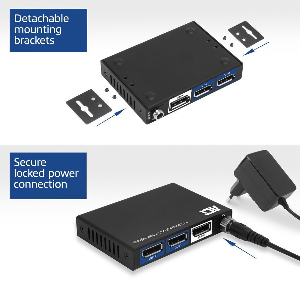 ACT AC7720 1x2 DisplayPort 1.4 MST Splitter