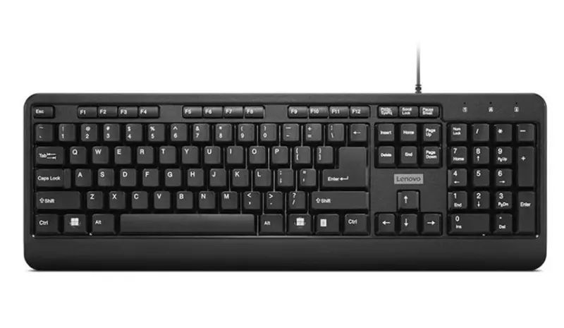Lenovo 160 Wired USB Keyboard Black US Lenovo 160 Wired USB Keyboard Black US