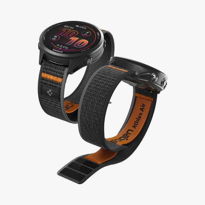 Spigen Athlex Air Active Band for Garmin Quick Release 22mm Black/Orange Spigen Athlex Air Active Band for Garmin Quick Release 22mm Black/Orange