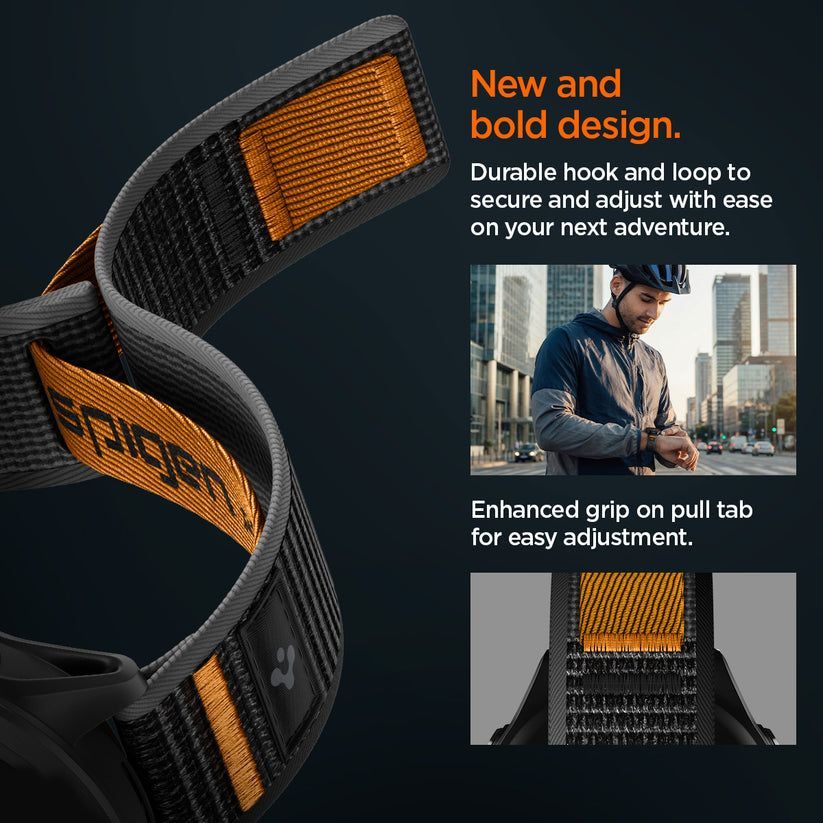 Spigen Athlex Air Active Band for Garmin Quick Release 22mm Black/Orange Spigen Athlex Air Active Band for Garmin Quick Release 22mm Black/Orange