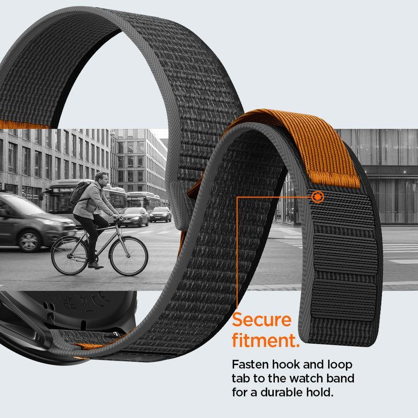 Spigen Athlex Air Active Band for Garmin Quick Release 22mm Black/Orange Spigen Athlex Air Active Band for Garmin Quick Release 22mm Black/Orange