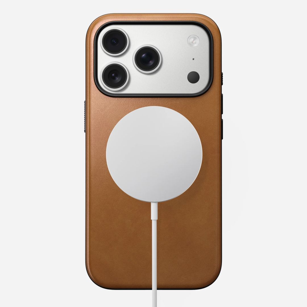 Nomad Modern Leather Case for iPhone 17 Pro English Tan