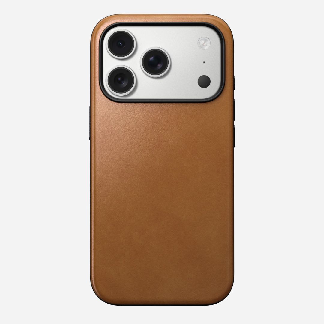 Nomad Modern Leather Case for iPhone 17 Pro English Tan