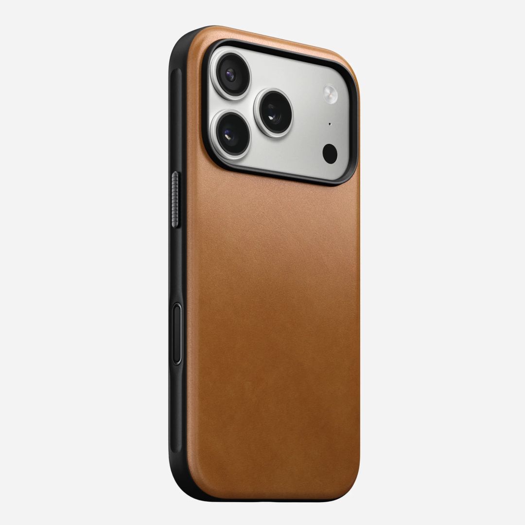 Nomad Modern Leather Case for iPhone 17 Pro English Tan