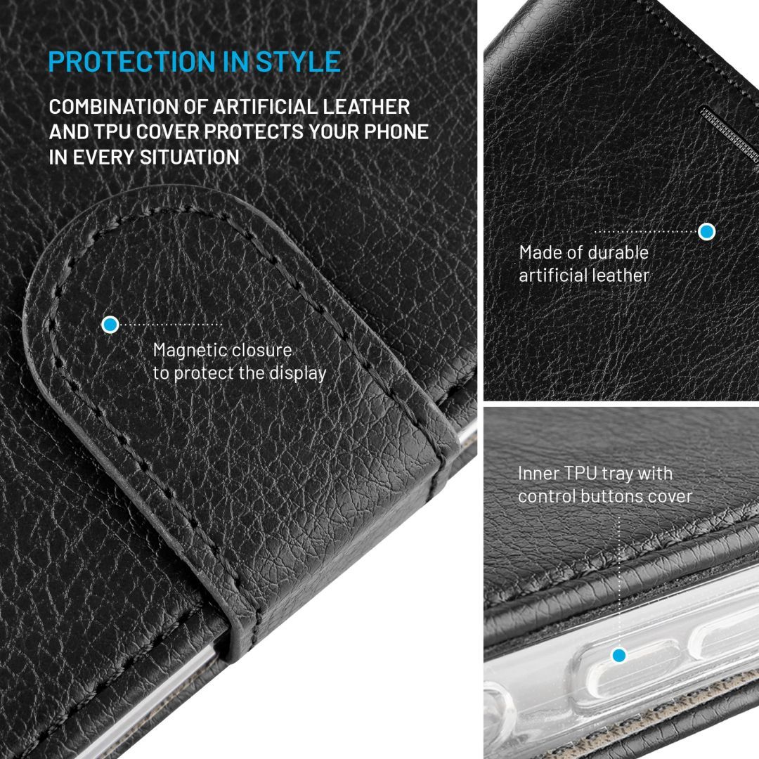 FIXED Opus oldalranyíló telefontok Google Pixel 11 készülékhez, fekete FIXED Opus oldalranyíló telefontok Google Pixel 11 készülékhez, fekete