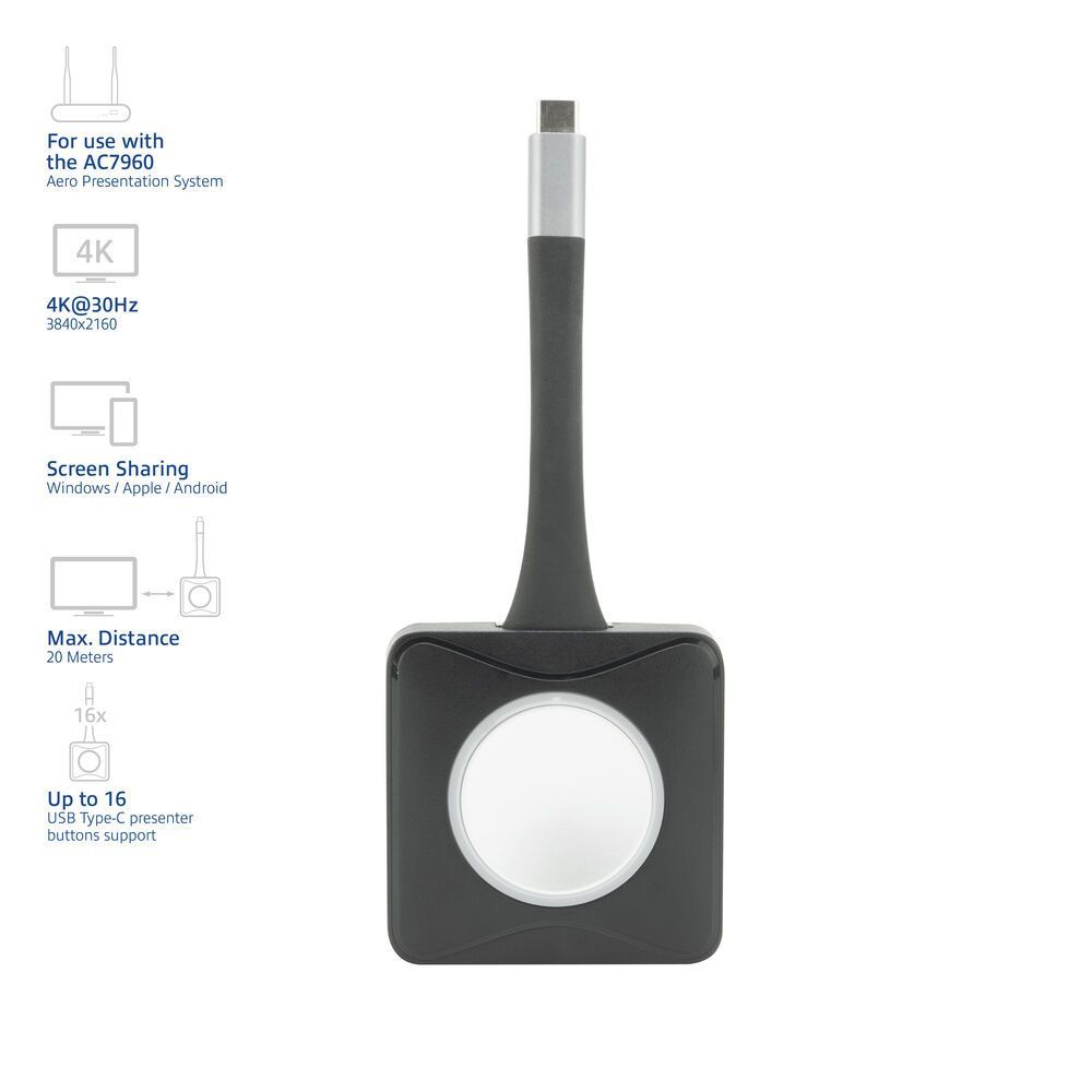 ACT AC7961 Aero 4K Presenter Button ACT AC7961 Aero 4K Presenter Button