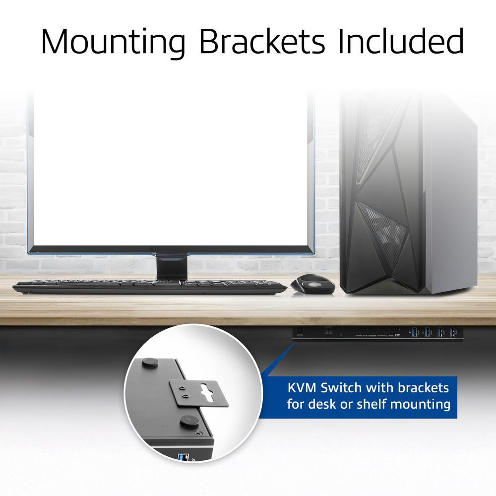 ACT AC7922 2-Port USB-C/HDMI 4K@60Hz KVM switch