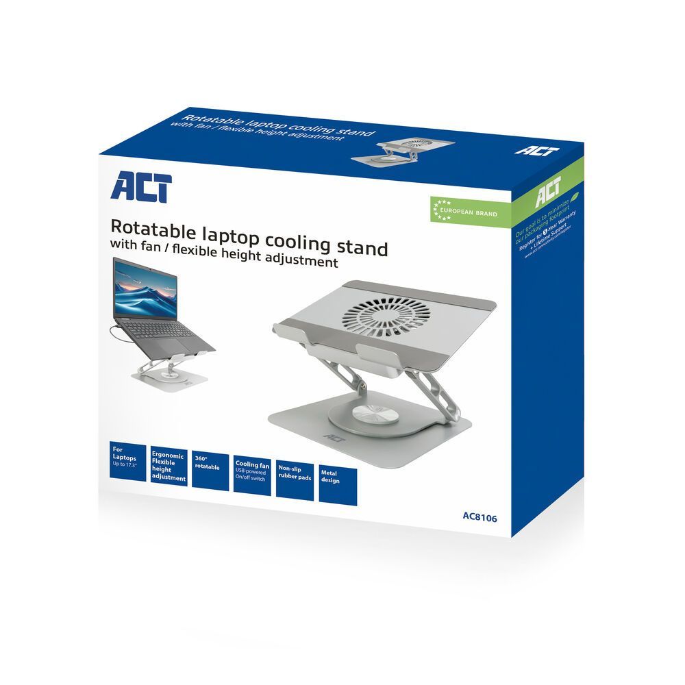 ACT AC8106 Notebook Hűtő Grey ACT AC8106 Notebook Hűtő Grey