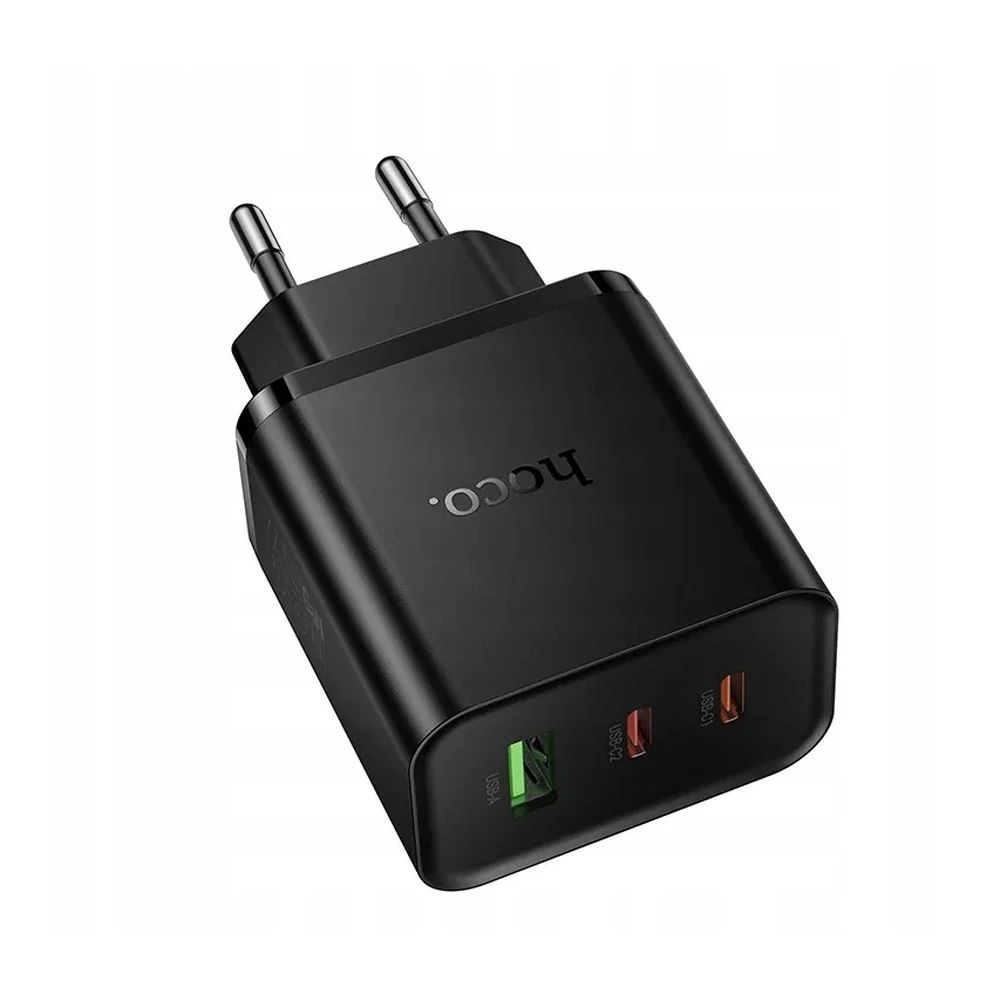 Hoco 65W univerzális hálózati töltő adapter Black Hoco 65W univerzális hálózati töltő adapter Black