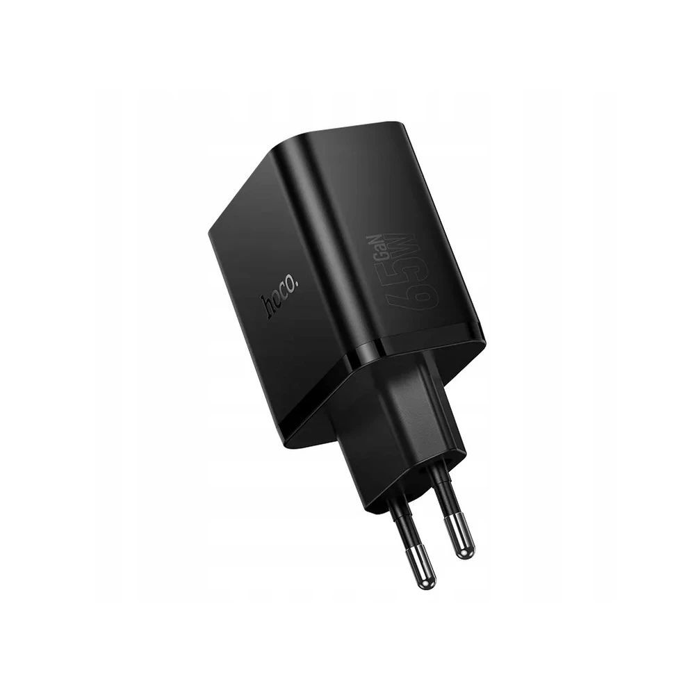 Hoco 65W univerzális hálózati töltő adapter Black Hoco 65W univerzális hálózati töltő adapter Black
