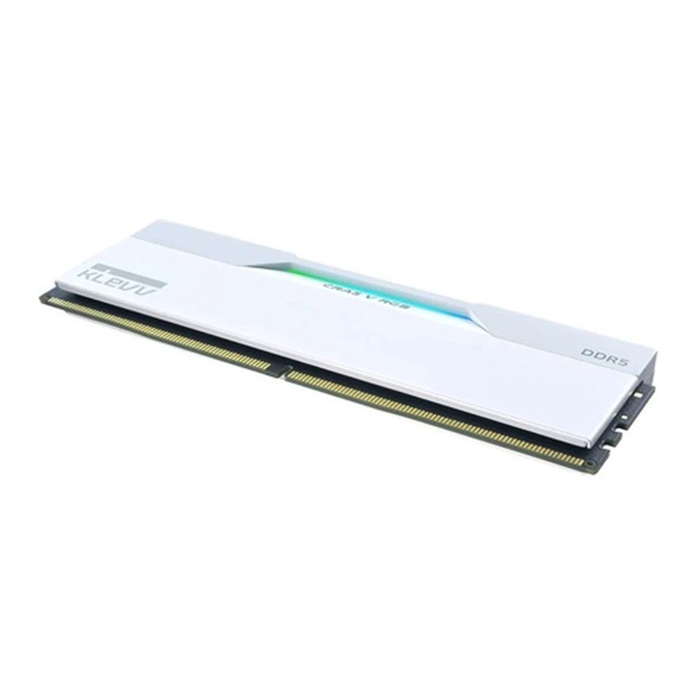 Klevv 64GB DDR5 6400MHz Kit(2x32GB) Cras V RGB Brilliant White Klevv 64GB DDR5 6400MHz Kit(2x32GB) Cras V RGB Brilliant White