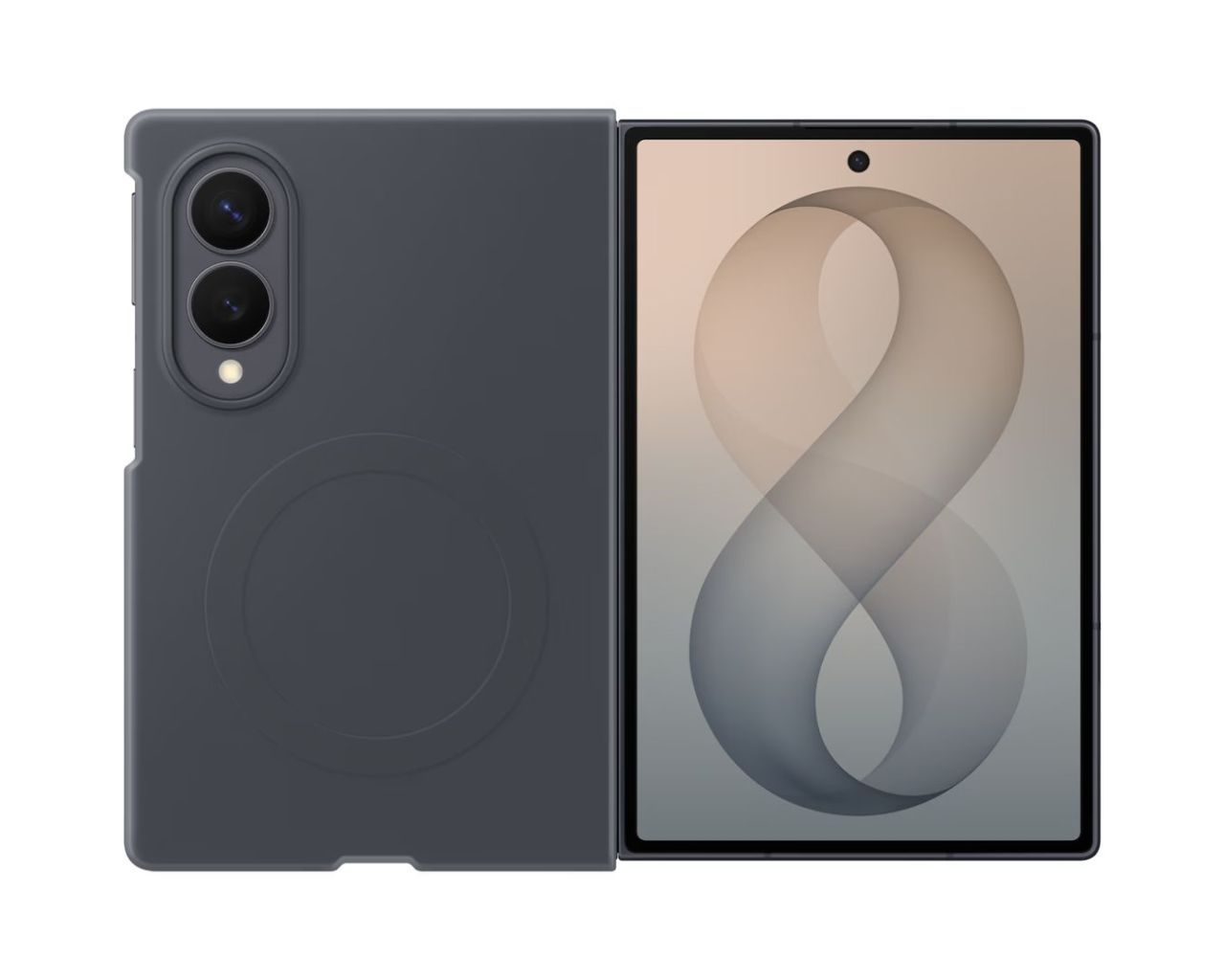 Samsung Smartphone Silicon Magnet Case for Galaxy Z Fold 8 Black Samsung Smartphone Silicon Magnet Case for Galaxy Z Fold 8 Black