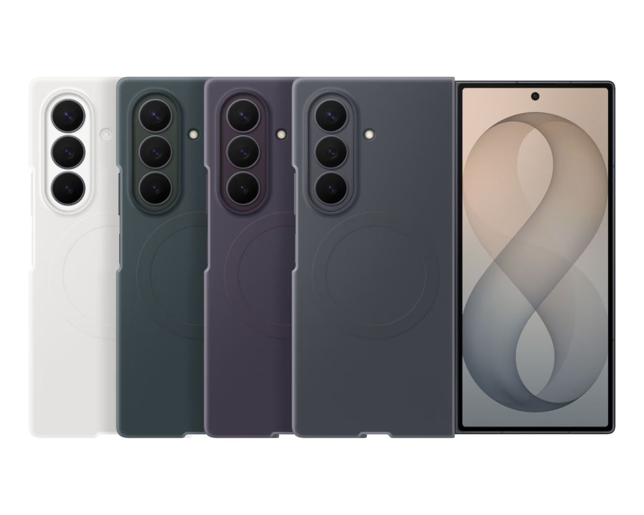 Samsung Smartphone Silicon Magnet Case for Galaxy Z Fold 8 Ultra Violet Samsung Smartphone Silicon Magnet Case for Galaxy Z Fold 8 Ultra Violet
