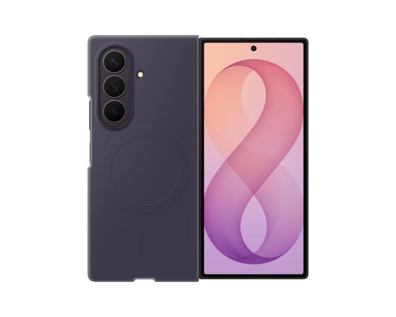 Samsung Smartphone Silicon Magnet Case for Galaxy Z Fold 8 Ultra Violet Samsung Smartphone Silicon Magnet Case for Galaxy Z Fold 8 Ultra Violet