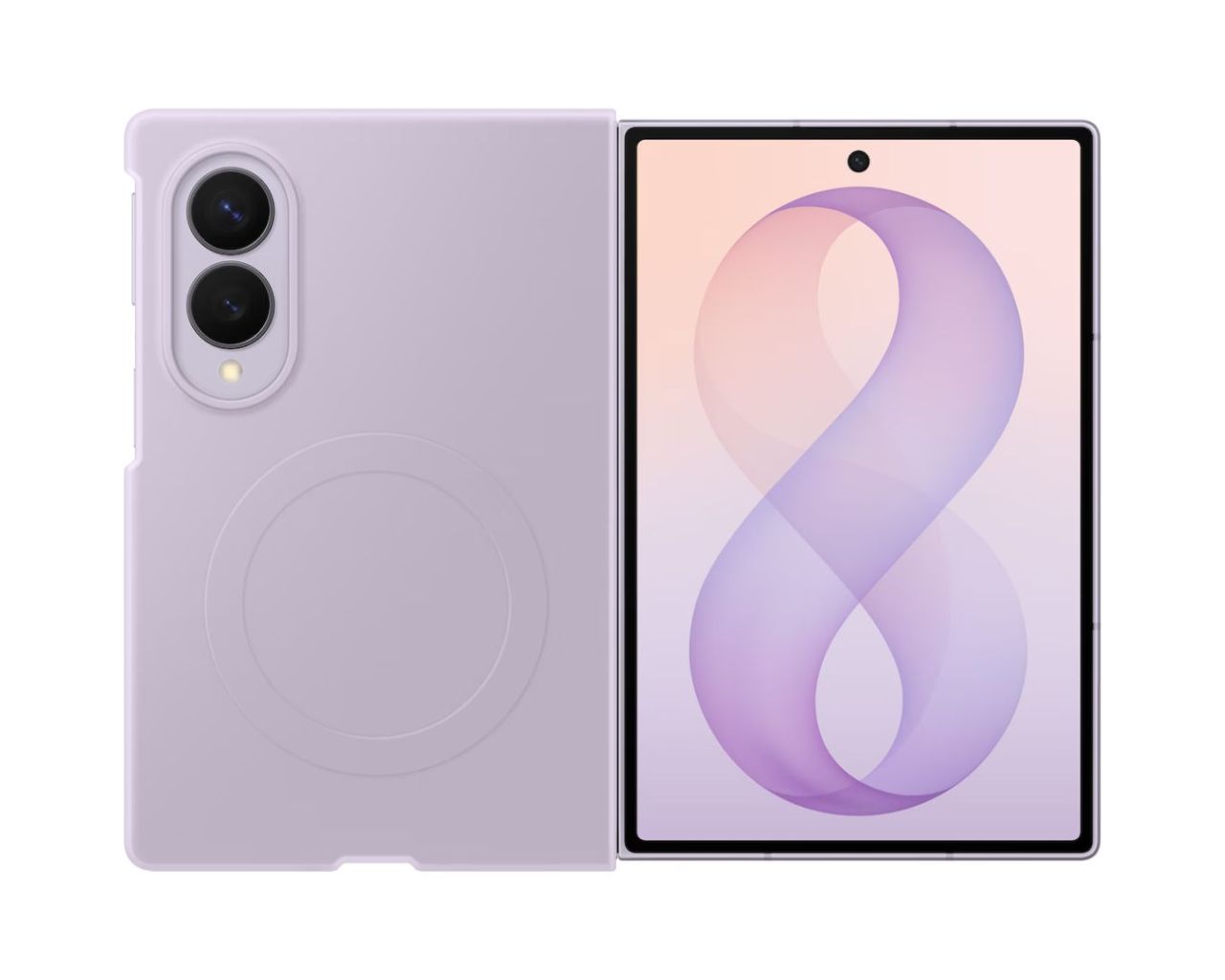 Samsung Smartphone Silicon Magnet Case for Galaxy Z Fold 8 Violet Samsung Smartphone Silicon Magnet Case for Galaxy Z Fold 8 Violet