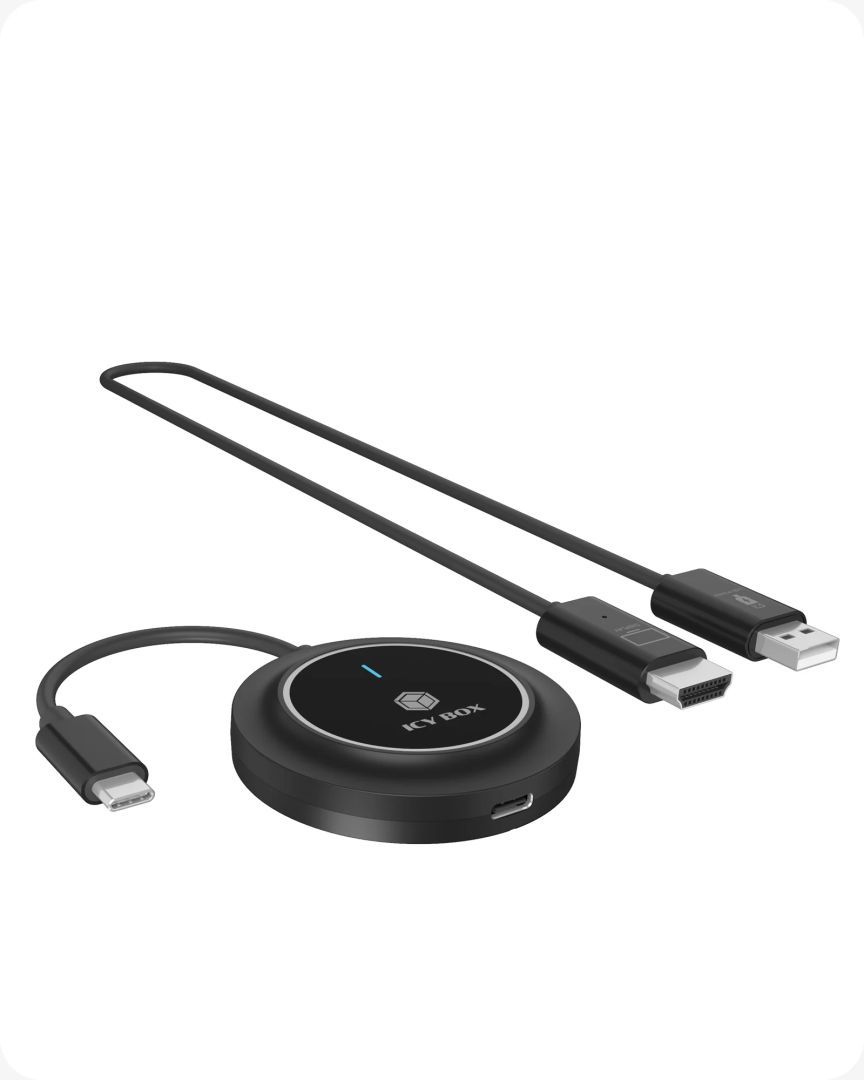 Raidsonic IcyBox IB-WL101 USB-C to HDMI Transmitter + Receiver Raidsonic IcyBox IB-WL101 USB-C to HDMI Transmitter + Receiver