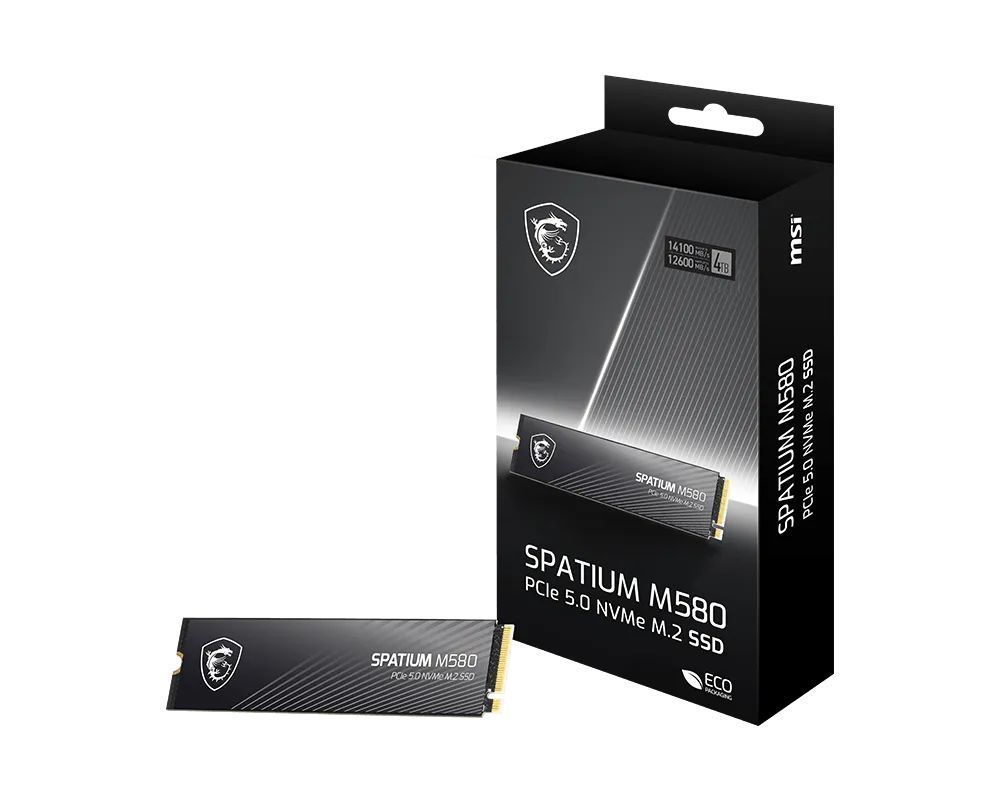 Msi 4TB M.2 2280 NVMe Spatium M580