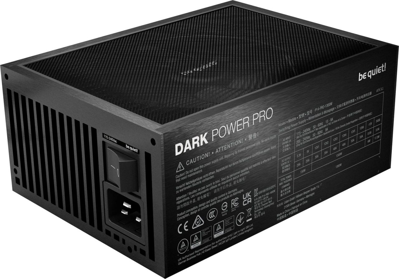 Be quiet! 1600W 80+ Titanium Dark Power Pro 14 IO