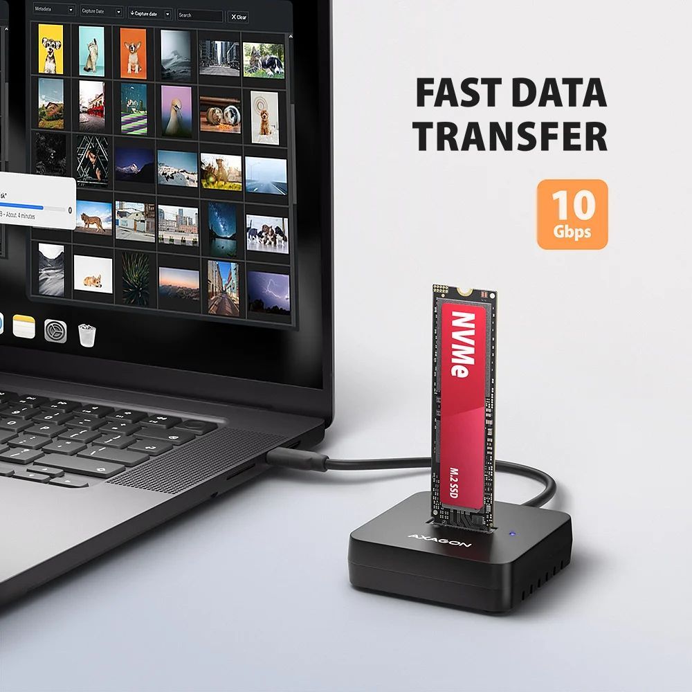 AXAGON ADSA-M2C11L USB-C 10Gbps docking station for M.2 NVMe SSD AXAGON ADSA-M2C11L USB-C 10Gbps docking station for M.2 NVMe SSD