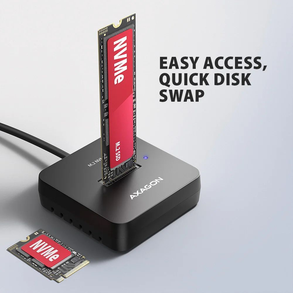 AXAGON ADSA-M2C11L USB-C 10Gbps docking station for M.2 NVMe SSD AXAGON ADSA-M2C11L USB-C 10Gbps docking station for M.2 NVMe SSD