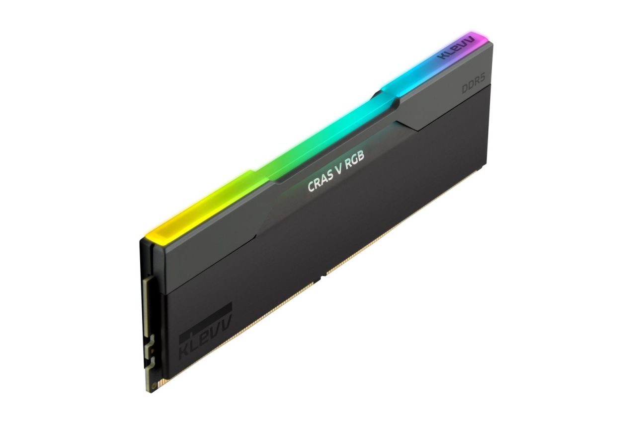 Klevv 32GB DDR5 6400MHz Kit(2x16GB) Cras V RGB Obsidian Black Klevv 32GB DDR5 6400MHz Kit(2x16GB) Cras V RGB Obsidian Black