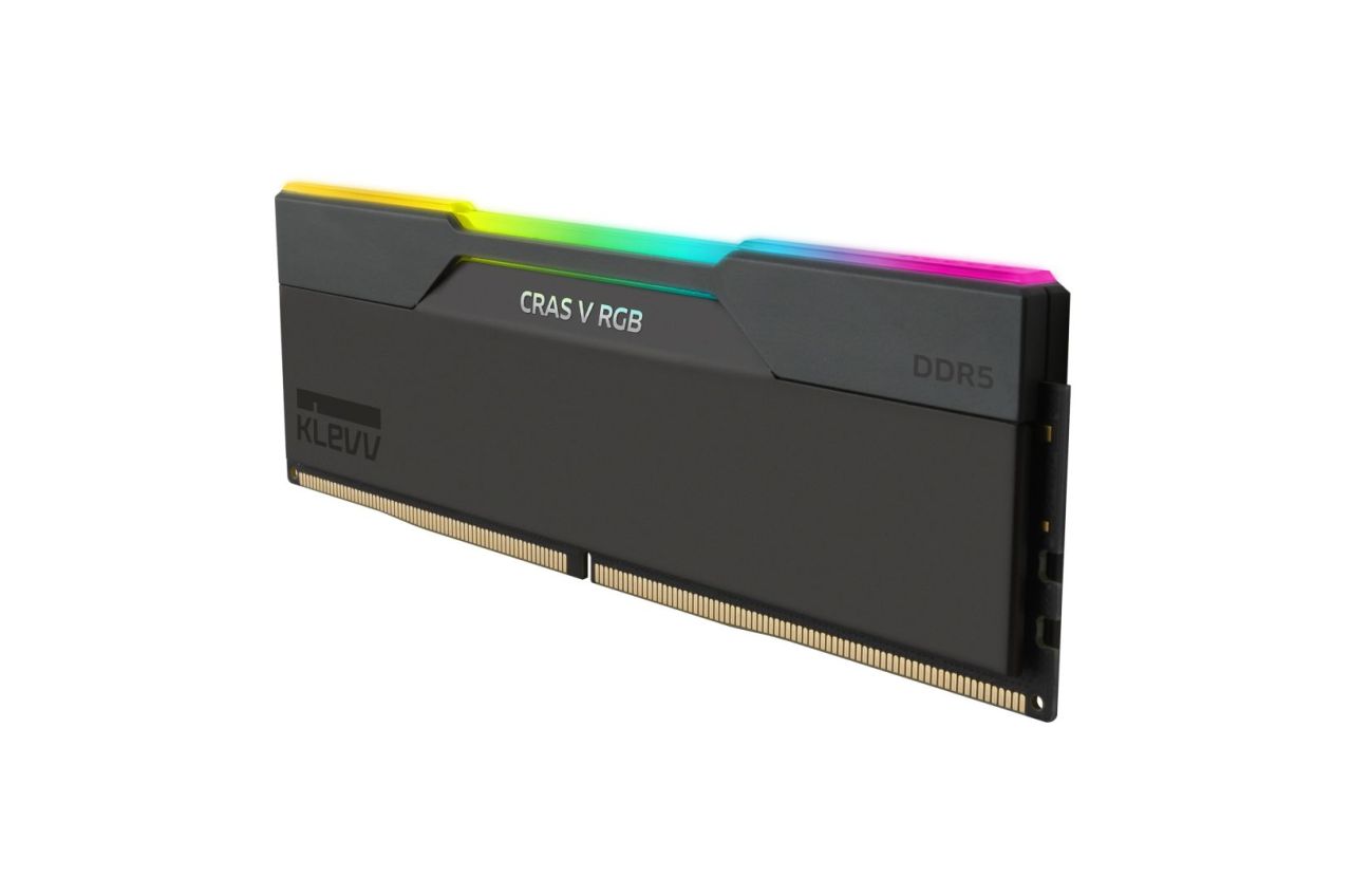Klevv 32GB DDR5 6400MHz Kit(2x16GB) Cras V RGB Obsidian Black Klevv 32GB DDR5 6400MHz Kit(2x16GB) Cras V RGB Obsidian Black
