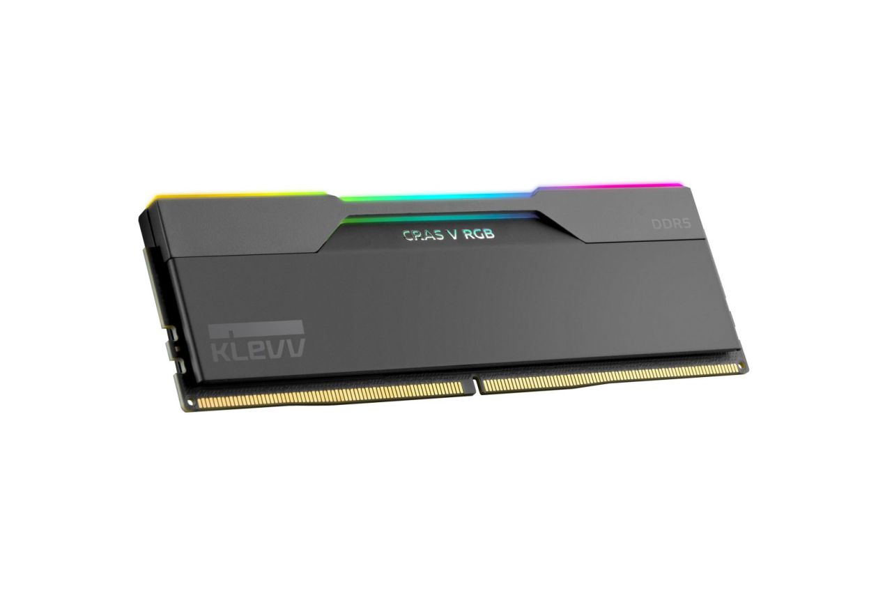 Klevv 32GB DDR5 6000MHz Kit(2x16GB) Cras V RGB Obsidian Black Klevv 32GB DDR5 6000MHz Kit(2x16GB) Cras V RGB Obsidian Black