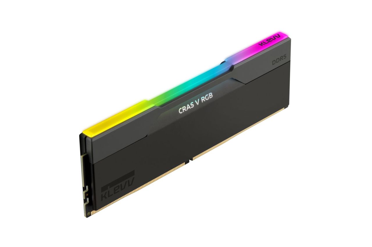 Klevv 32GB DDR5 6000MHz Kit(2x16GB) Cras V RGB Obsidian Black Klevv 32GB DDR5 6000MHz Kit(2x16GB) Cras V RGB Obsidian Black