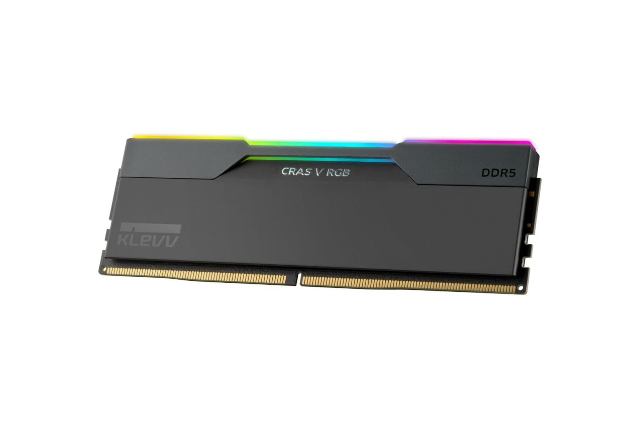 Klevv 32GB DDR5 6000MHz Kit(2x16GB) Cras V RGB Obsidian Black Klevv 32GB DDR5 6000MHz Kit(2x16GB) Cras V RGB Obsidian Black