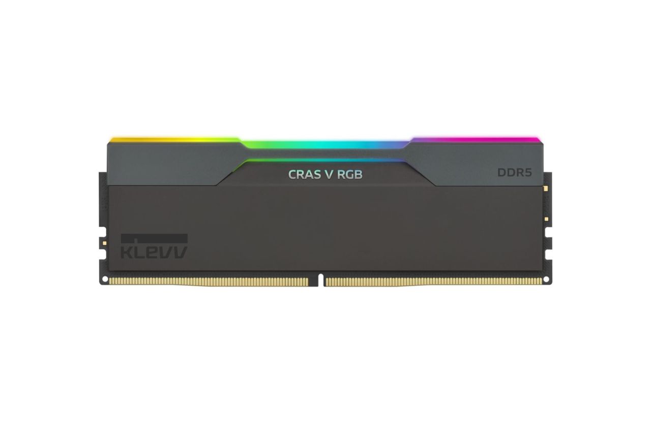 Klevv 32GB DDR5 6400MHz Kit(2x16GB) Cras V RGB Obsidian Black Klevv 32GB DDR5 6400MHz Kit(2x16GB) Cras V RGB Obsidian Black