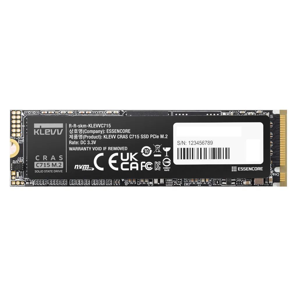 Klevv 512GB M.2 2280 NVMe CRAS C715 K512GM2SP0-C7T Klevv 512GB M.2 2280 NVMe CRAS C715 K512GM2SP0-C7T