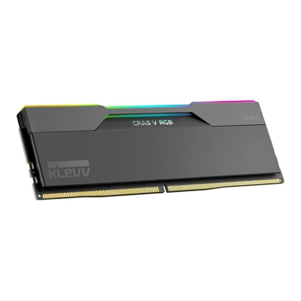 Klevv 32GB DDR5 6000MHz Kit(2x16GB) Cras V RGB Obsidian Black Klevv 32GB DDR5 6000MHz Kit(2x16GB) Cras V RGB Obsidian Black