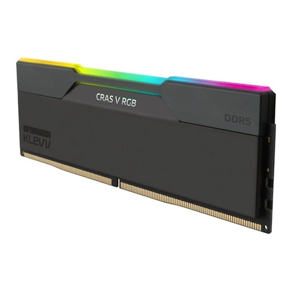 Klevv 32GB DDR5 6000MHz Kit(2x16GB) Cras V RGB Obsidian Black Klevv 32GB DDR5 6000MHz Kit(2x16GB) Cras V RGB Obsidian Black
