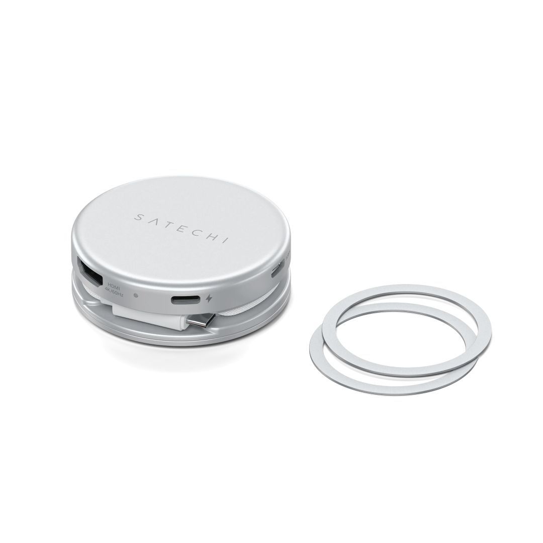 Satechi OntheGo 5-in-1 Multiport Adapter Silver