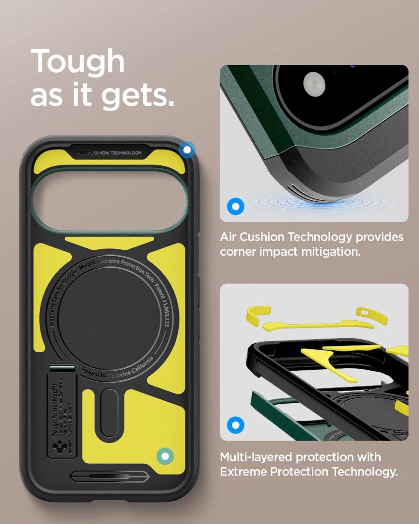 Spigen Tough Armor MagSafe case for Google Pixel 11 Abyss Green Spigen Tough Armor MagSafe case for Google Pixel 11 Abyss Green