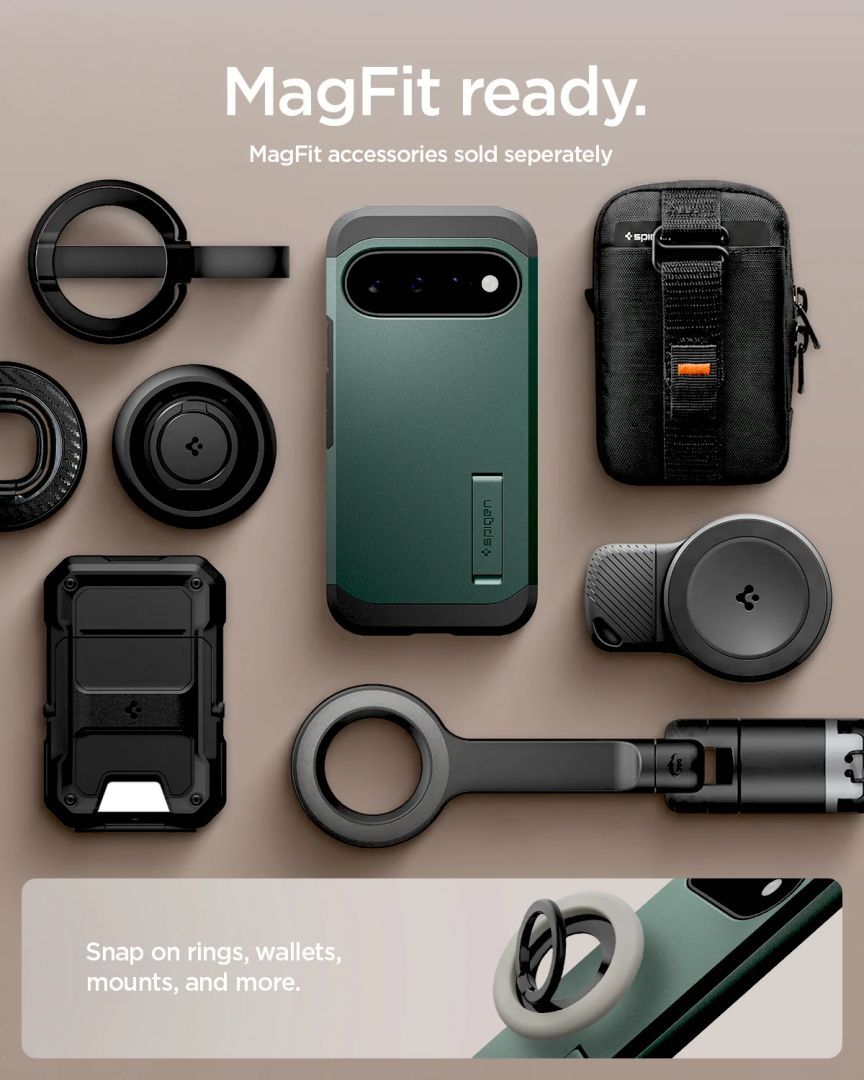 Spigen Tough Armor MagSafe case for Google Pixel 11 Abyss Green Spigen Tough Armor MagSafe case for Google Pixel 11 Abyss Green