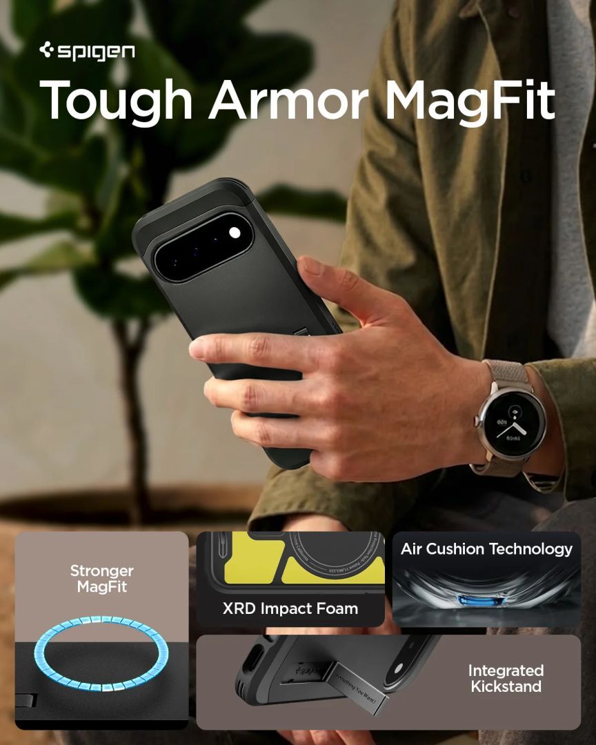 Spigen Tough Armor MagSafe case for Google Pixel 11 Black Spigen Tough Armor MagSafe case for Google Pixel 11 Black