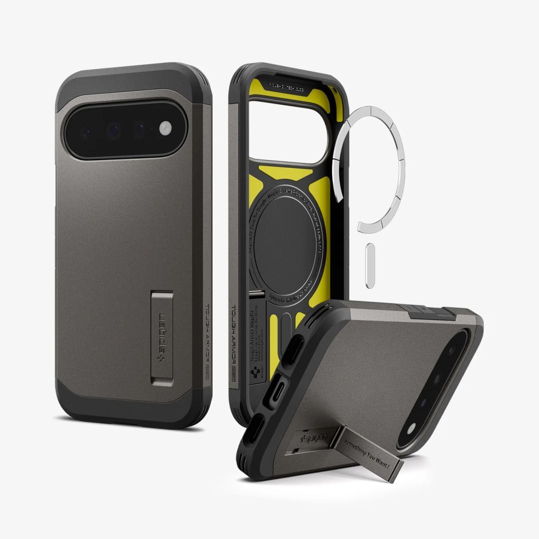 Spigen Tough Armor MagSafe case for Google Pixel 11 Gunmetal Spigen Tough Armor MagSafe case for Google Pixel 11 Gunmetal