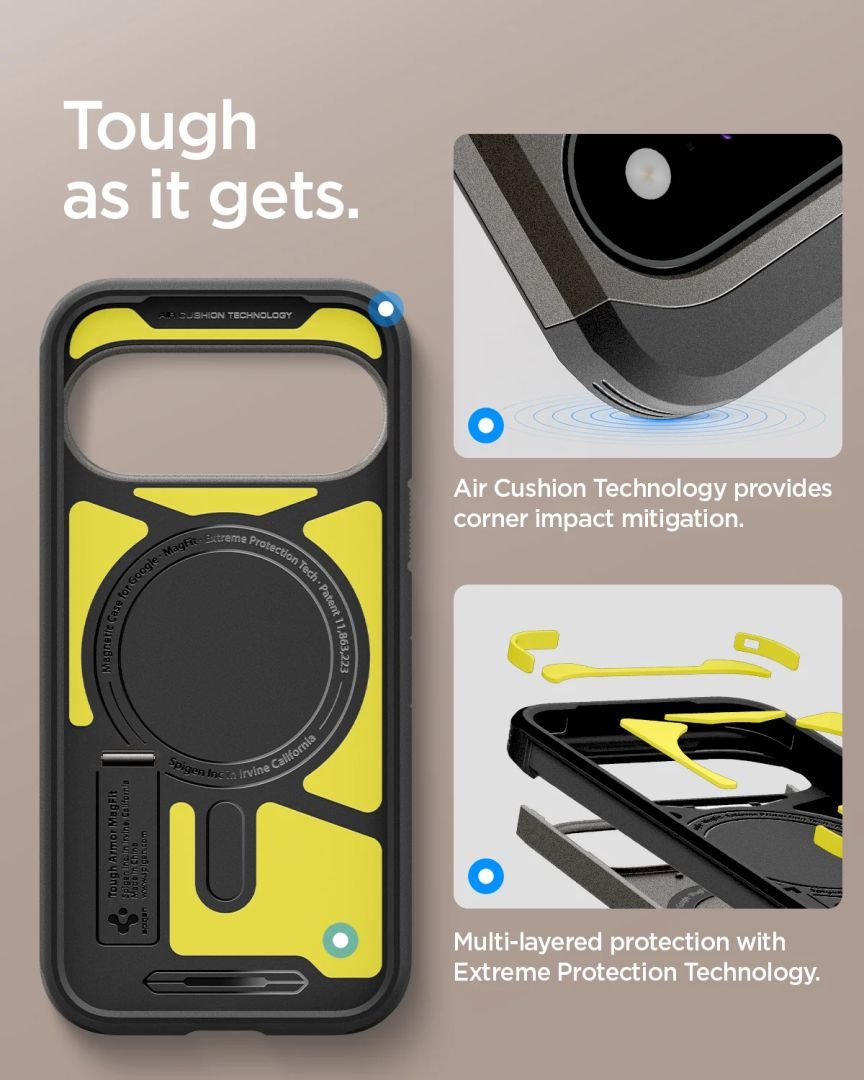Spigen Tough Armor MagSafe case for Google Pixel 11 Gunmetal Spigen Tough Armor MagSafe case for Google Pixel 11 Gunmetal