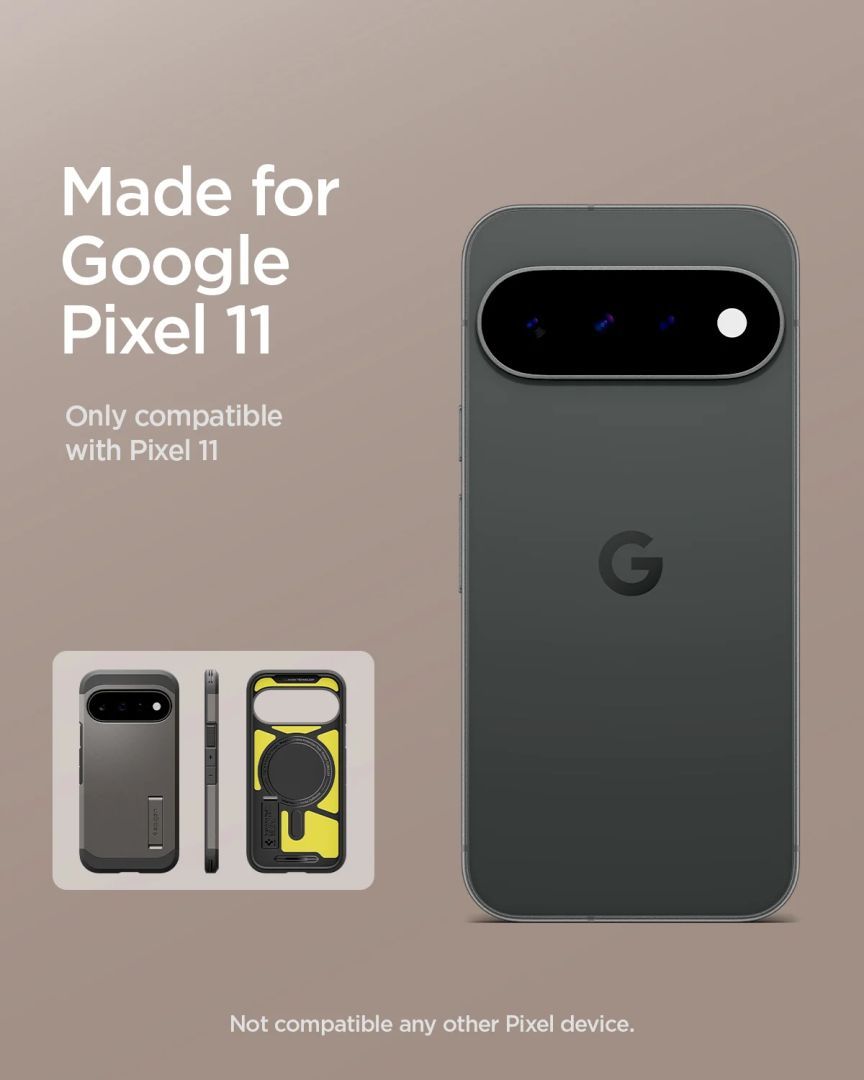 Spigen Tough Armor MagSafe case for Google Pixel 11 Gunmetal Spigen Tough Armor MagSafe case for Google Pixel 11 Gunmetal