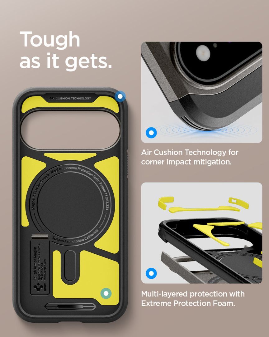 Spigen Tough Armor MagSafe case for Google Pixel 11 Pro Gunmetal Spigen Tough Armor MagSafe case for Google Pixel 11 Pro Gunmetal