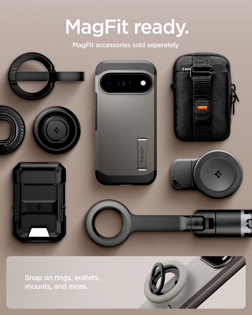 Spigen Tough Armor MagSafe case for Google Pixel 11 Pro Gunmetal Spigen Tough Armor MagSafe case for Google Pixel 11 Pro Gunmetal