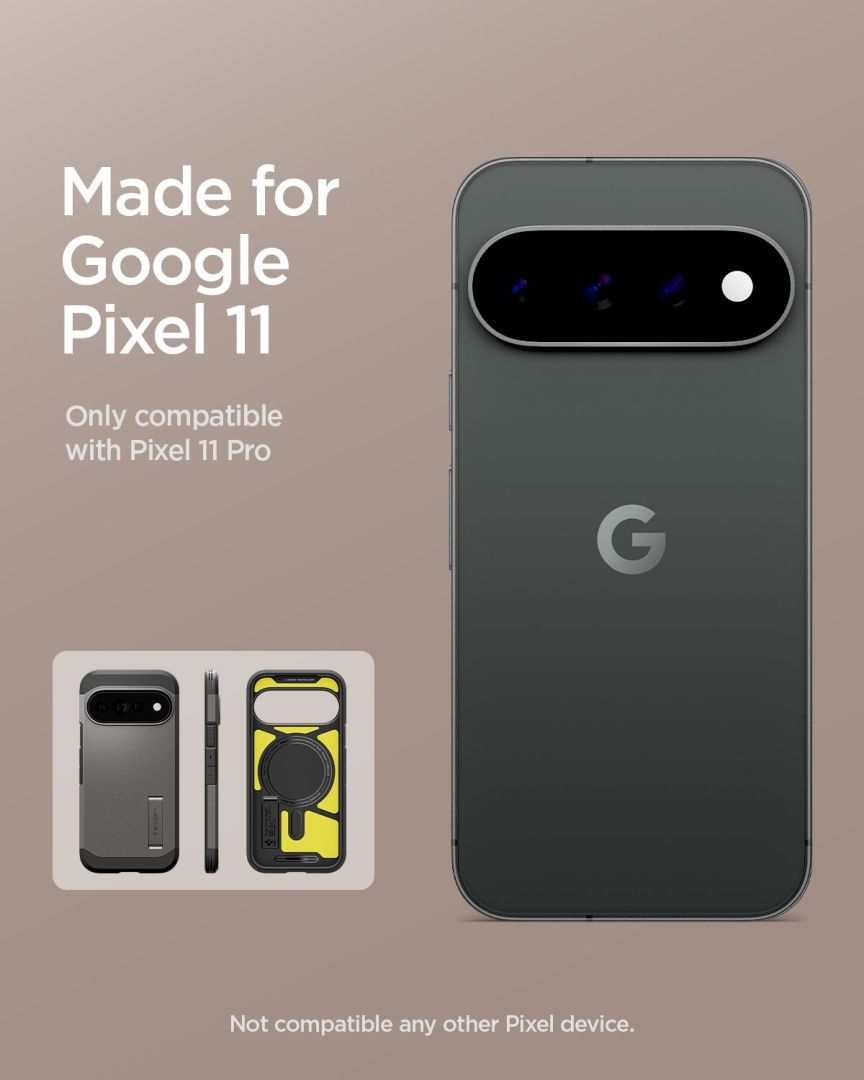 Spigen Tough Armor MagSafe case for Google Pixel 11 Pro Gunmetal Spigen Tough Armor MagSafe case for Google Pixel 11 Pro Gunmetal
