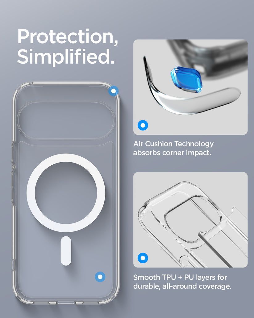 Spigen Ultra Hybrid MagSafe case for Google Pixel 11 Clear White Spigen Ultra Hybrid MagSafe case for Google Pixel 11 Clear White