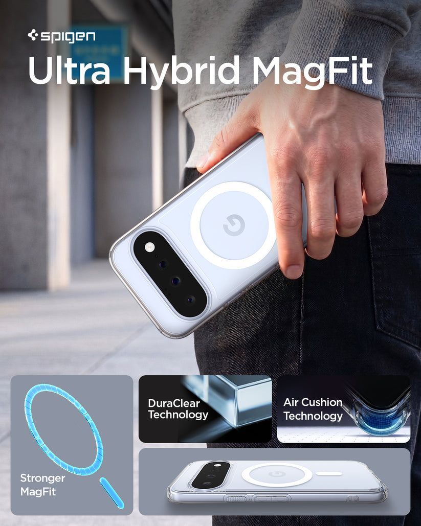 Spigen Ultra Hybrid MagSafe case for Google Pixel 11 Clear White Spigen Ultra Hybrid MagSafe case for Google Pixel 11 Clear White