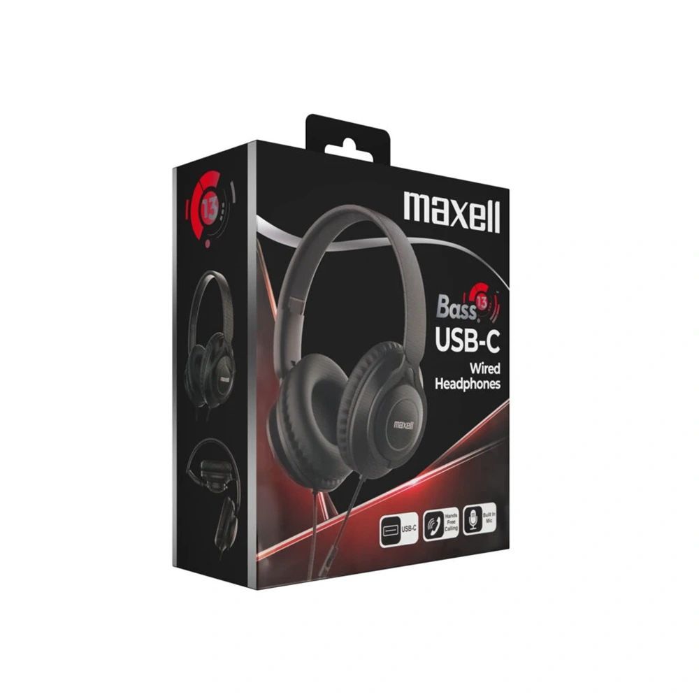 Maxell BASS 13 Headset Black Maxell BASS 13 Headset Black